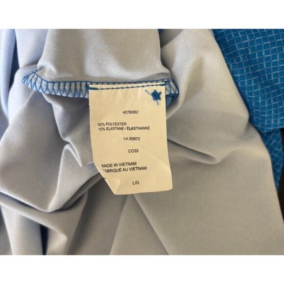 CALLAWAY Opti-Dry Short Sleeve Golf Shirts Mens Size Large LOT OF 2 Blue Check - Picture 14 of 14